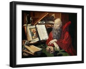 Saint Jerome, 1547-Marianus Van Reymerswaele-Framed Giclee Print