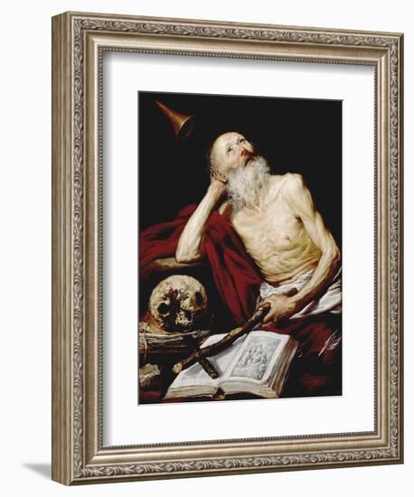 Saint Jerome, 1643, Spanish School-Antonio De pereda-Framed Giclee Print