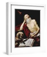 Saint Jerome, 1643, Spanish School-Antonio De pereda-Framed Giclee Print