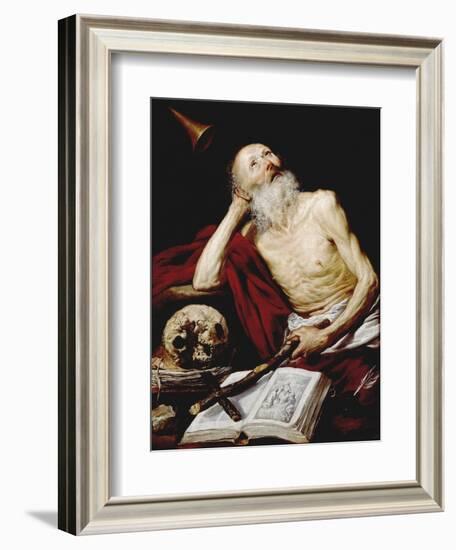 Saint Jerome, 1643, Spanish School-Antonio De pereda-Framed Giclee Print