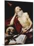 Saint Jerome, 1643, Spanish School-Antonio De pereda-Mounted Giclee Print