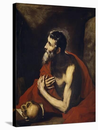 Saint Jerome, 1644-Jusepe de Ribera-Stretched Canvas