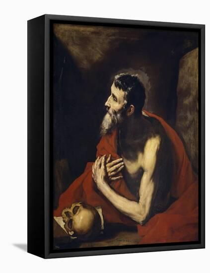 Saint Jerome, 1644-Jusepe de Ribera-Framed Stretched Canvas