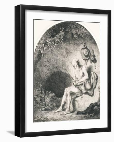 Saint Jerome, 1644-Ferdinand Bol-Framed Giclee Print