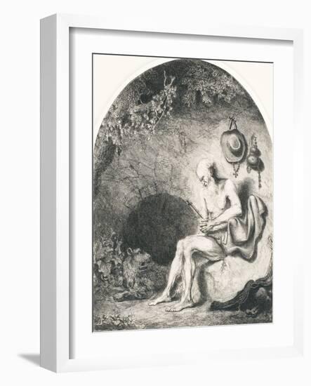 Saint Jerome, 1644-Ferdinand Bol-Framed Giclee Print