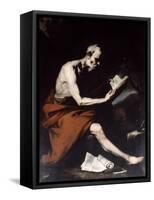 Saint Jerome, 17th Century-Jusepe de Ribera-Framed Stretched Canvas