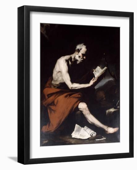 Saint Jerome, 17th Century-Jusepe de Ribera-Framed Giclee Print