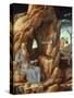 Saint Jerome, 341-420 AD, as Hermit in a Cave-Andrea Mantegna-Stretched Canvas