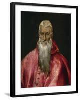 Saint Jerome as a Cardinal-El Greco-Framed Giclee Print