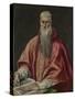 Saint Jerome as Cardinal, 1590-1600-El Greco-Stretched Canvas