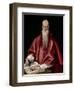 Saint Jerome as Scholar, c.1610-El Greco-Framed Giclee Print