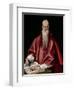 Saint Jerome as Scholar, c.1610-El Greco-Framed Giclee Print