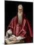 Saint Jerome as Scholar, c.1610-El Greco-Mounted Giclee Print