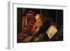 Saint Jerome, by Massys (Matsys), Jan (1510-1575). Oil on Wood, 1537. Dimension : 67X96 Cm. Art His-Jan Massys-Framed Giclee Print