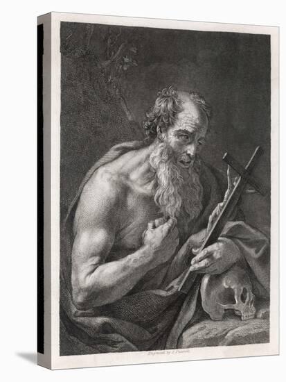 Saint Jerome Contemplates the Image of Jesus on the Cross-Henry Fuseli-Stretched Canvas