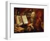Saint Jerome Dans Sa Cellule - Saint Jerome in His Cell, by Reymerswaele, Marinus Claesz, Van (Ca.-Marinus Van Reymerswaele-Framed Giclee Print