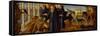 Saint Jerome forgiving the Thieves panel-Zanobi Machiavelli-Framed Stretched Canvas