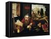 Saint Jerome in His Cell, 1520S-Joos Van Cleve-Framed Stretched Canvas