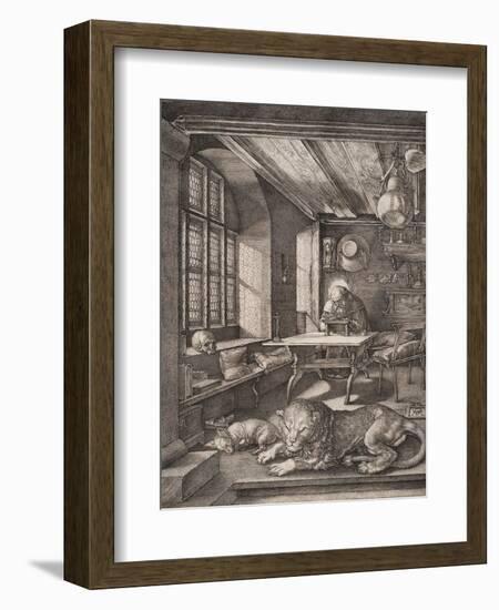 Saint Jerome in His Cell-Albrecht Dürer-Framed Giclee Print