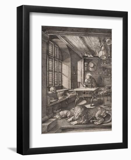 Saint Jerome in His Cell-Albrecht Dürer-Framed Giclee Print