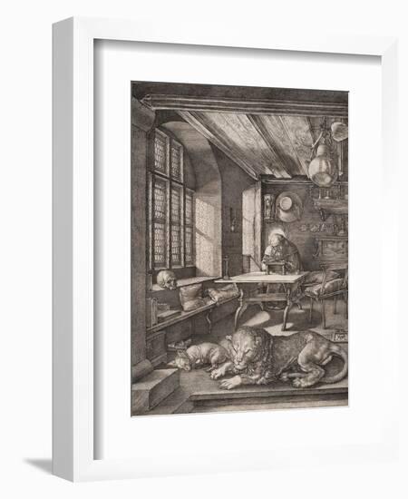 Saint Jerome in His Cell-Albrecht Dürer-Framed Giclee Print