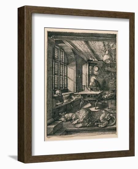 Saint Jerome in His Cell-Albrecht Dürer-Framed Giclee Print