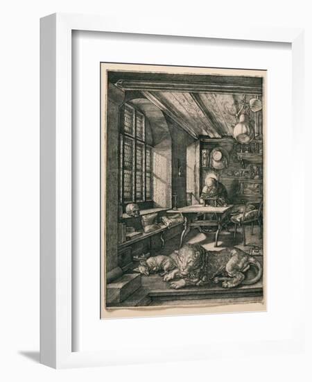 Saint Jerome in His Cell-Albrecht Dürer-Framed Giclee Print