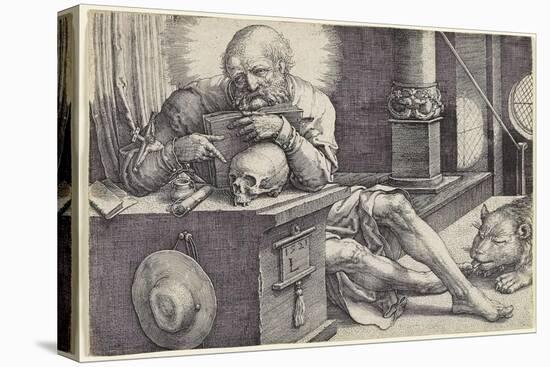 Saint Jerome in His Study, 1521-Lucas van Leyden-Stretched Canvas