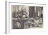 Saint Jerome in His Study, 1521-Lucas van Leyden-Framed Giclee Print