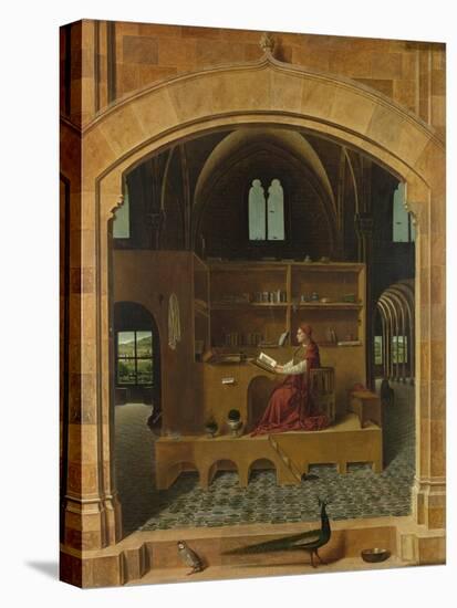 Saint Jerome in His Study, Ca 1475-Antonello da Messina-Stretched Canvas