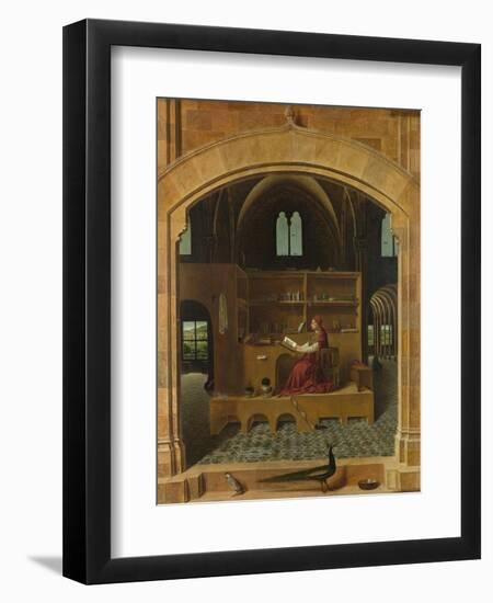 Saint Jerome in His Study, Ca 1475-Antonello da Messina-Framed Giclee Print