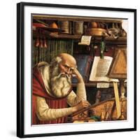 Saint Jerome in His Study (Detail), 1480-Domenico Ghirlandaio-Framed Giclee Print