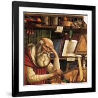 Saint Jerome in His Study (Detail), 1480-Domenico Ghirlandaio-Framed Giclee Print