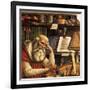 Saint Jerome in His Study (Detail), 1480-Domenico Ghirlandaio-Framed Giclee Print