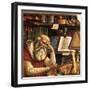 Saint Jerome in His Study (Detail), 1480-Domenico Ghirlandaio-Framed Giclee Print