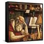 Saint Jerome in His Study (Detail), 1480-Domenico Ghirlandaio-Framed Stretched Canvas