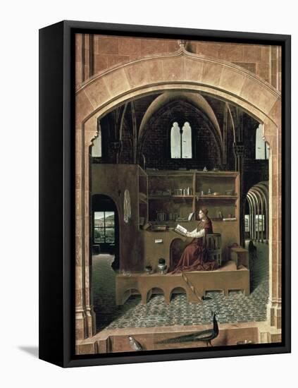 Saint Jerome in His Study-Antonello da Messina-Framed Stretched Canvas