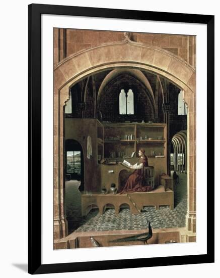 Saint Jerome in His Study-Antonello da Messina-Framed Art Print