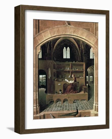 Saint Jerome in His Study-Antonello da Messina-Framed Art Print