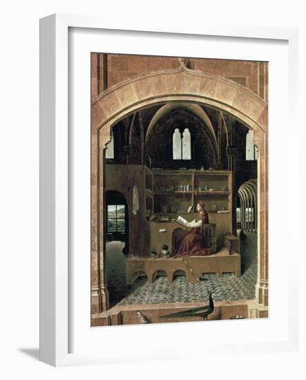 Saint Jerome in His Study-Antonello da Messina-Framed Art Print