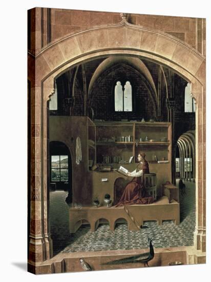 Saint Jerome in His Study-Antonello da Messina-Stretched Canvas