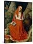 Saint Jerome in the Desert, C.1450-65 (Oil on Oak Panel)-Rogier van der Weyden-Stretched Canvas