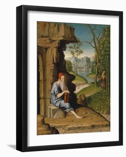 Saint Jerome in the Desert-Bartolomeo Montagna-Framed Giclee Print