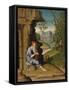 Saint Jerome in the Desert-Bartolomeo Montagna-Framed Stretched Canvas