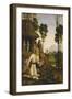 Saint Jerome in the Wilderness, C.1490-1500-Pietro Perugino-Framed Giclee Print