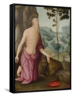 Saint Jerome in the Wilderness, C.1510-15-Pietro Perugino-Framed Stretched Canvas