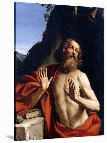 Saint Jerome in the Wilderness-Giovanni Francesco Barbieri-Stretched Canvas