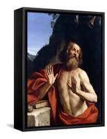 Saint Jerome in the Wilderness-Giovanni Francesco Barbieri-Framed Stretched Canvas