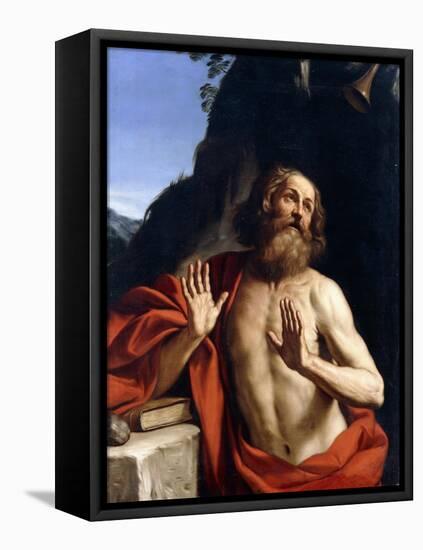 Saint Jerome in the Wilderness-Giovanni Francesco Barbieri-Framed Stretched Canvas