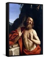 Saint Jerome in the Wilderness-Giovanni Francesco Barbieri-Framed Stretched Canvas
